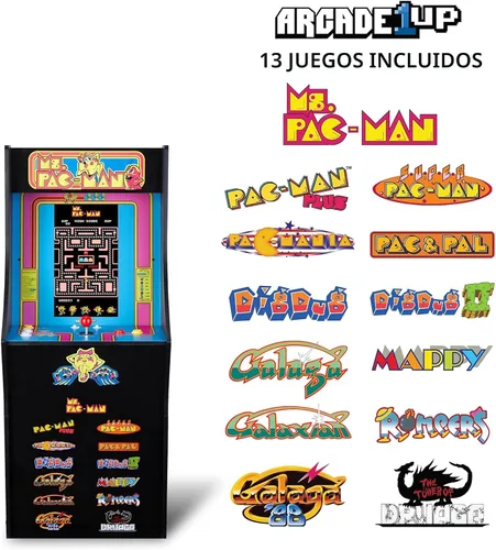 Vista 3 de Arcade1Up Ms. Pac-Man Classic SE Máquina de Arcade