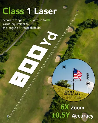 Vista 3 de Acer Gadget Golf Rangefinder with Slope On/Off, 800/1200Yards, Golf Gifts