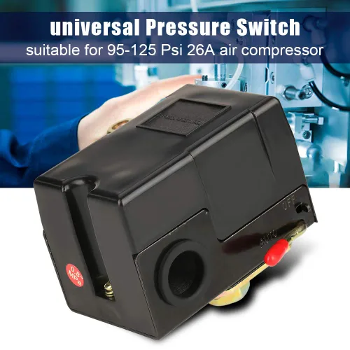 Vista 8 de Interruptor del compresor de aire, interruptor de válvula regular universal de control de presión 95-125 PSI 1pc