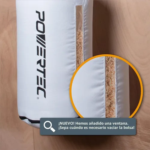 Vista 4 de POWERTEC Bolsa Colectora de Polvo con Abrazaderas de Manguera con Llave de 4", Bolsa de Polvo de 30 Micrones para Cepilladora DeWalt DW735, DW734