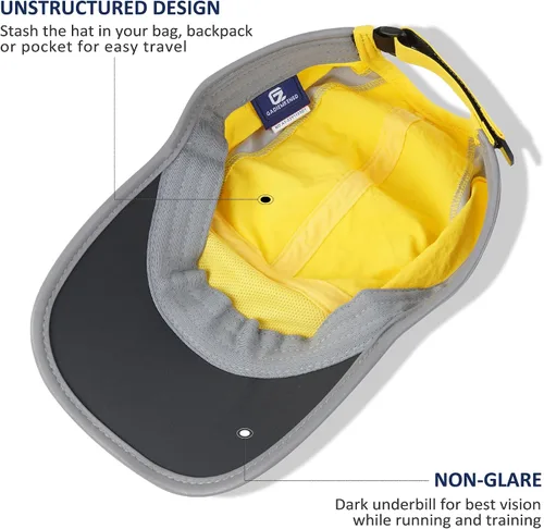 Vista 4 de GADIEMKENSD Sombrero reflectante plegable para exteriores, diseño sin estructura, protección solar UPF 50+, sombreros deportivos para mujeres