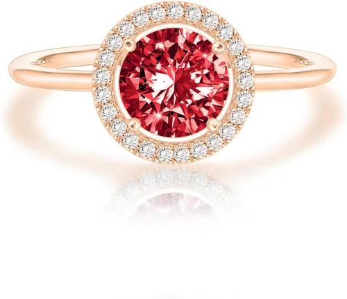 Vista 18 de PAVOI - Anillos chapados en oro de 14K con cristal de piedra natal Anillos para mujer