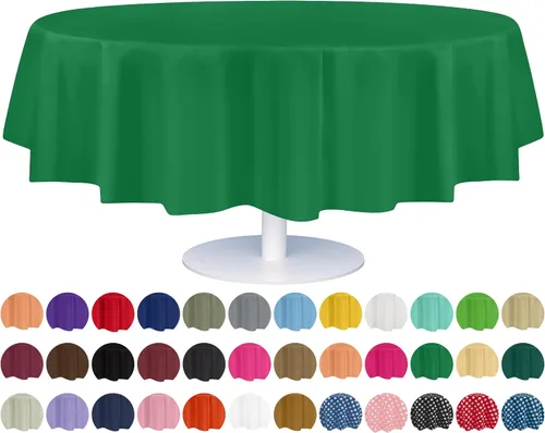 Vista 9 de Mantel de plástico de alta calidad - 54 in. x 108 pulgadas. Grandipity - Mantel rectangular (6 y 12 unidades), Agua (Aqua) Aqua Plastic table