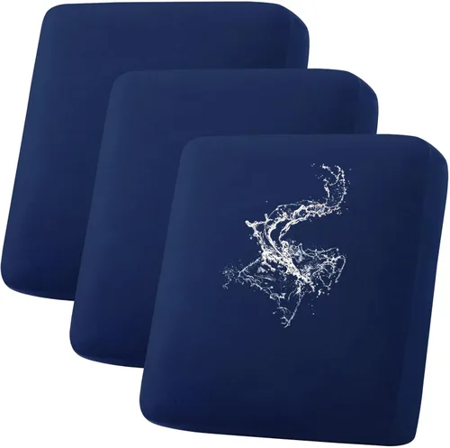 Vista 72 de hyha Fundas de cojín impermeables para sofá, funda elástica para asiento de sofá para perro, lavable, antideslizante, impermeable, fundas de cojín