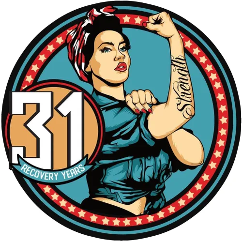 Vista 38 de Sobriety Coin – Rosie Strength Tattoo Recovery AA Chip, medallón de alta resistencia, regalo perfecto para cualquier persona en recuperación