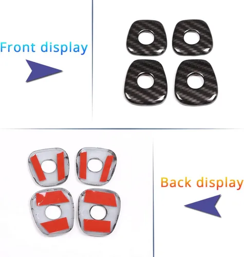 Vista 6 de 4 piezas de plástico ABS para BMW X3 X4 G01 G02 2018-2020 puerta cerradura cubierta TRIM Accesorios