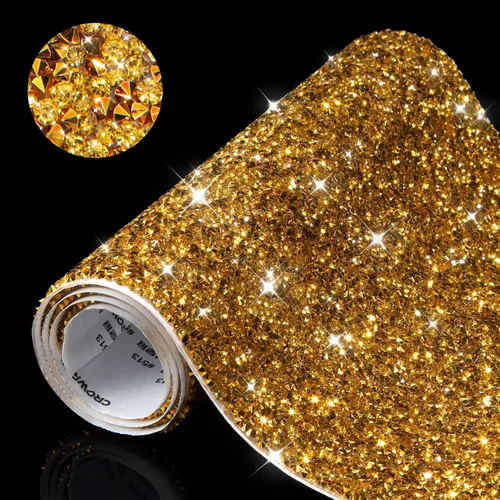 Vista 8 de Calcomanías de diamantes de imitación brillantes, diamantes de imitación para manualidades, calcomanías autoadhesivas para automóvil, decoración