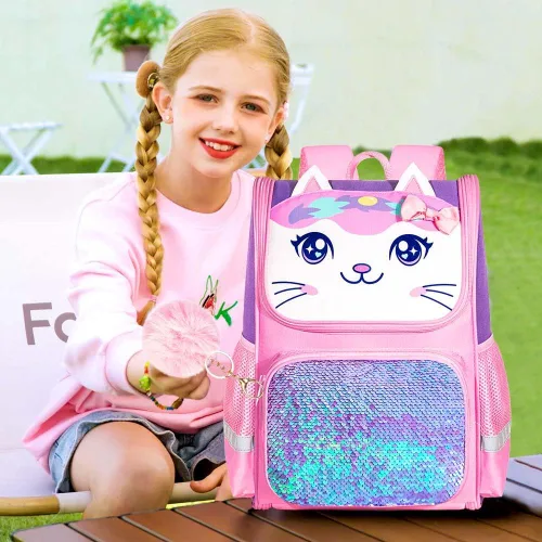 Vista 47 de KLFVB Mochila de 3 piezas para niñas y niños, bolsa de libros de dinosaurio de unicornio de 15 pulgadas con lonchera, bolsa escolar preescolar