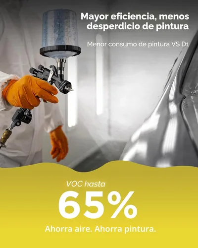 Vista 5 de InoKraft Drizzle Pro LVLP - Pistola pulverizadora, rendimiento preciso de bajo exceso de pulverización con diseño ultraligero de 11.99 oz. Incluye