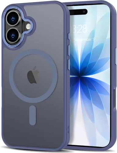 Vista 129 de Anuck - Funda magnética para iPhone 11 compatible con MagSafe, carcasa trasera mate translúcida dura, borde de TPU, delgada, resistente a impactos