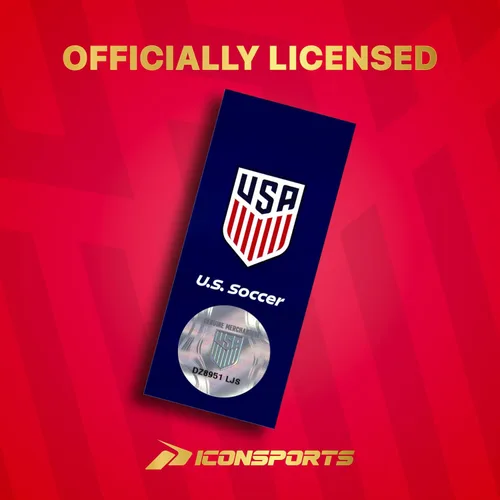 Vista 7 de Icon Sports Camiseta de algodón con licencia oficial de la Federación de Fútbol de Estados Unidos, unisex