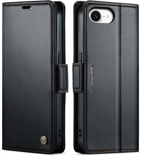 Vista 60 de QLTYPRI Funda tipo cartera para iPhone 7/8/SE 2020/SE 2022 con tarjetero, color azul