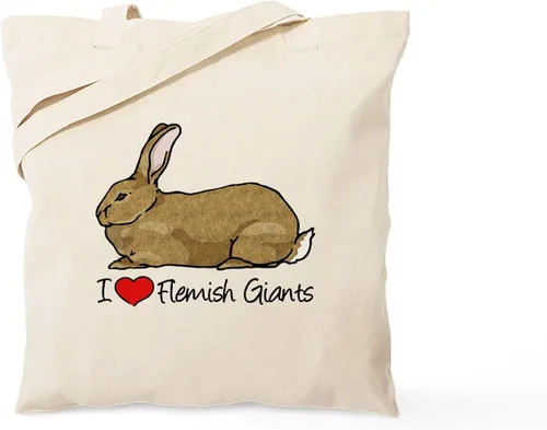 Vista 15 de CafePress Ascii Rabbit Tote Bag - Bolsa de lona natural, bolsa de compras reutilizable