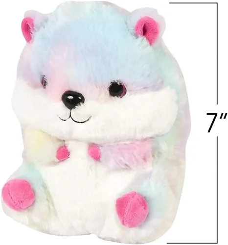 Vista 4 de ArtCreativity Hámster Belly Buddy, hámster de peluche de 7 pulgadas, juguete súper suave y tierno, bonita decoración de guardería, el mejor regalo