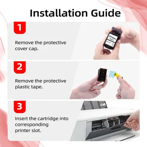 Vista 5 de EcoVictor Cartucho de Tinta Negro Remanufacturado PG-275 de Reemplazo para Canon 275XL PG275 Cannon PG-275XL PG275XL Negro Paquete de 2 Tintas