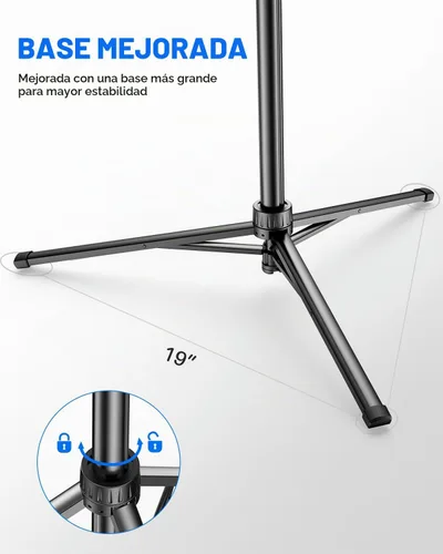 Vista 3 de Trípode de teléfono de 67", trípode extensible MIIASI para iPhone, selfie stick con control remoto y soporte para teléfono, compatible