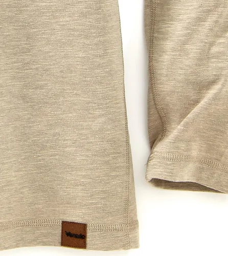 Vista 3 de Venado Henley - Camiseta de manga larga y material flexible para hombre