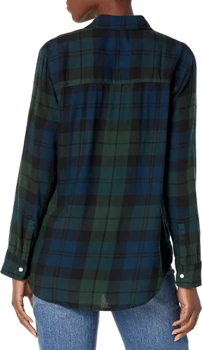 Vista 2 de GAP Camisa drapeada de franela con botones para mujer