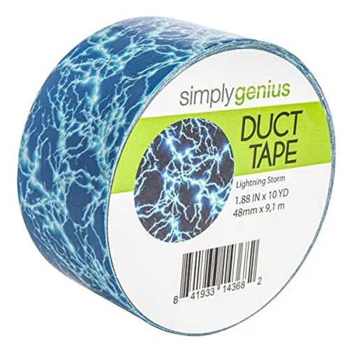 Vista 6 de Simply Genius Cinta adhesiva de colores – 1.88 pulgadas x 10 yardas de hojas de lavanda – Cinta adhesiva fuerte y resistente al desgarro