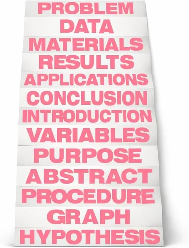Vista 13 de Mixed Color de 8.5" x 1.375" Science Fair Títulos, clase Pack de 24