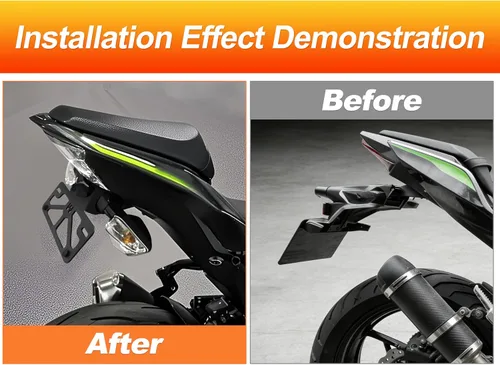Vista 4 de Kit eliminador de guardabarros VM-KZ910 compatible con Kawasaki Z900 (2017-2019) Aluminum Construction, Anti-Rust, Suitable for Outdoor Use