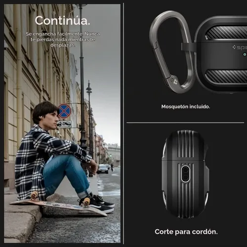 Vista 4 de Spigen Funda resistente diseñada para AirPods Pro 2 (2022/2023)