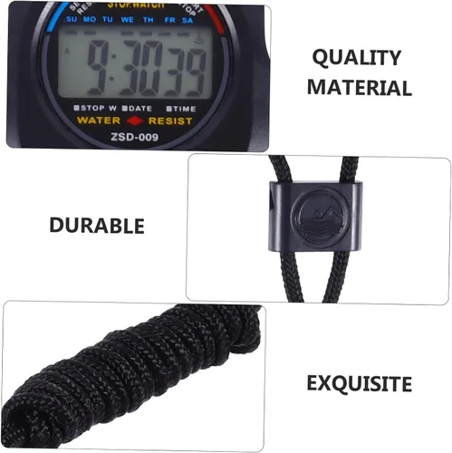 Vista 4 de Abaodam Reloj profesional con temporizador para deportes Boxeo Cronómetro Temporizador Cuenta Regresiva Reloj Electrónico para Entrenamiento