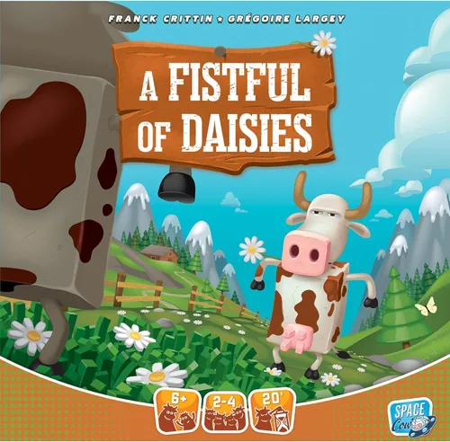 Vista 2 de A Fistful of Daisies - Juego de estrategia de duelo con temática de vaca, juego de rodar dados, divertido juego familiar para niños y adultos, a