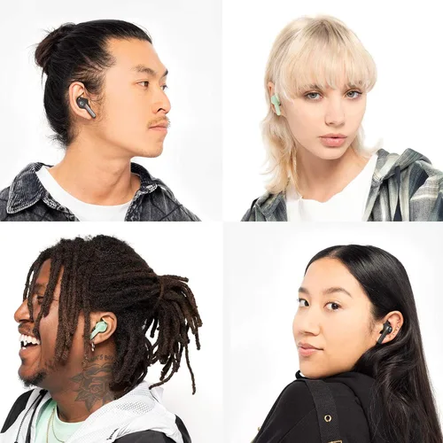 Vista 7 de Skullcandy Indy Evo in-Ear Wireless Earbuds, 30 Hr Battery, Microphone, Works with iPhone Android and Bluetooth Devices - Blue 92 azul