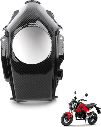 Vista 7 de Mokuo Cobertura de Faro Negro para Motocicleta Fit para Honda Grom Msx125 SF 2013-2016 Kit de Carenados Piezas