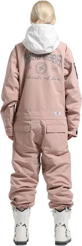 Vista 2 de Trajes de esquí de una pieza para mujer, impermeables, resistentes al viento, traje de nieve aislado, para deportes de nieve