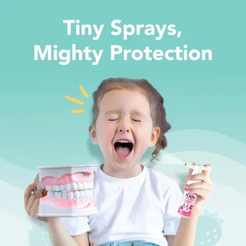 Vista 4 de LAB52 - Spray oral para niños, ayuda de pasta de dientes para cuidado bucal diario y aliento fresco, aprobado por niños sin flúor para recién
