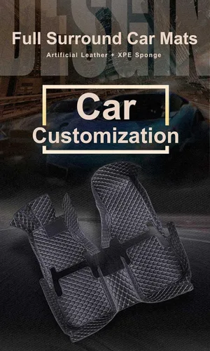 Vista 2 de Alfombrillas personalizadas para el piso delantero, trasero y de la tercera fila para automóvil, SUV y camión, protección del suelo para todo tipo