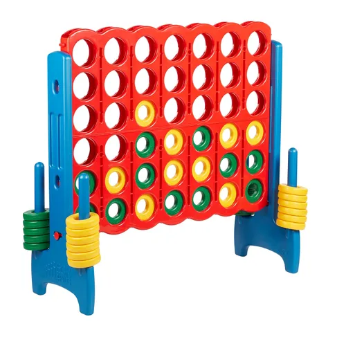 Vista 14 de ECR4Kids Jumbo 4-To-Score, Juego Gigante, Naranja, Púrpura Anaranjado/Púrpura