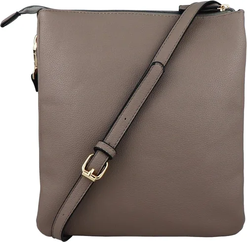 Vista 2 de B BRENTANO Bolso cruzado vegano con doble cremallera con gran detalle de borla