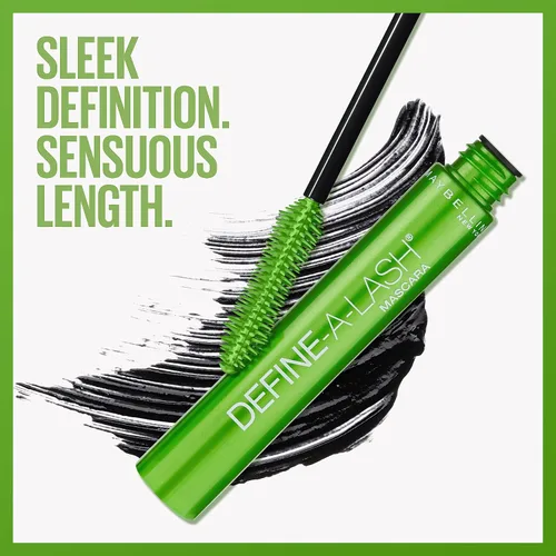 Vista 7 de Maybelline Máscara alargadora, muy negra, Define-A-Lash Fórmula lavable Pestañas de aspecto más largo Paquete de 2
