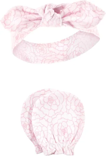 Vista 50 de Hudson Baby Conjunto de diadema de algodón y manoplas para rascar para bebé