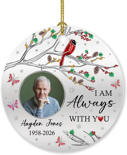 Vista 14 de Adorno de 5º aniversario, decoración del árbol de Navidad, nombres personalizados y recuerdos de aniversario de fotos, regalos para parejas juntas