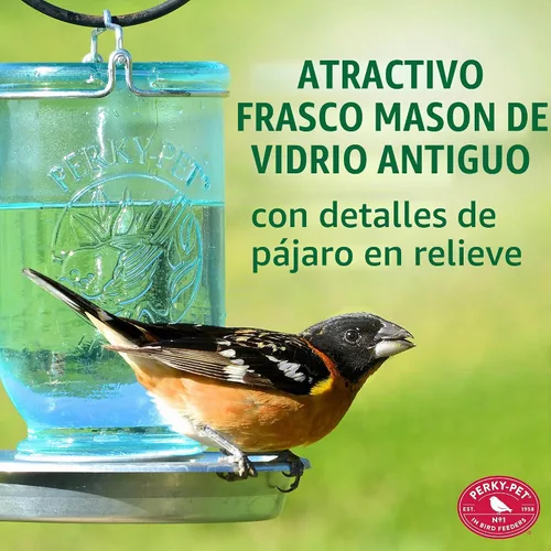 Vista 2 de Perky-Pet 1 tarro de albañil para aves silvestres 783, azul