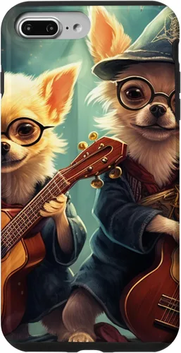 Vista 12 de iPhone 16 Chihuahua Mago Guitarristas, Chihuahua Dog, Estuche Guitarrista Mágico