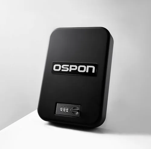 Vista 4 de Caja de seguridad portátil para armas con cerradura de combinación, pequeña caja fuerte oculta para pistola para mesita de noche de coche, caja