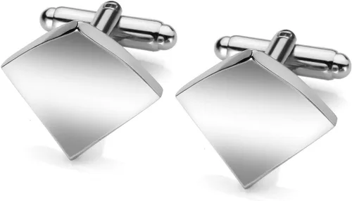 Vista 2 de PiercingJ 2 gemelos de grabado gratuito, personalizados, con nombre personalizado para hombre clásico grabado inicial, letras del alfabeto y camisas