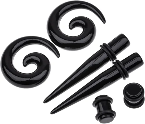 Vista 3 de Memsion Ear Stretching Kit 54 Pieces 14Gauges-00Gauges Earrings Piercing Kit
