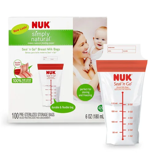 Vista 7 de Bolsas para leche materna NUK Seal N Go, Multicolor/Ninguno