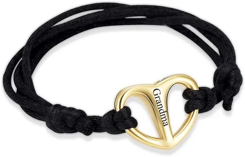 Vista 2 de Pulsera de cremación de corazón para cenizas, pulsera de urna conmemorativa ajustable para cenizas de un ser querido joyería de cremación