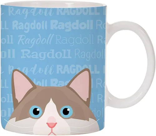 Vista 25 de Adorable diseño de raza de gato taza de café de cerámica de 11 oz (abisinio)