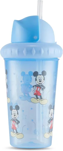 Vista 8 de Disney Vasos Sippy para Niños Pequeños para Niños y Niñas Paquete de Dos Vasos Sippy de 10 Onzas con Pajita y Tapa Botella de Agua de Viaje