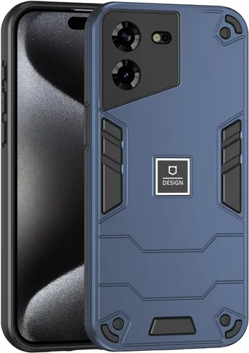 Vista 65 de Funda compatible con Redmi A1, compatible con Redmi A2 2 en 1 [PC dura + TPU], funda de teléfono negra
