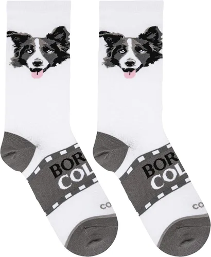 Vista 5 de Cool Socks Border Collie - Calcetines divertidos para mujer, talla 5-10, Collie de la Frontera