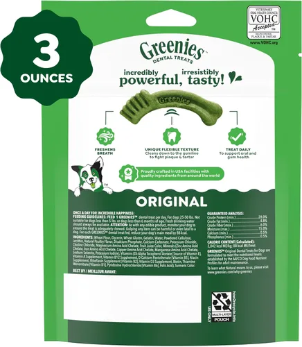 Vista 10 de Greenies - Golosinas dentales regulares para perros, sabor original de pollo, 3